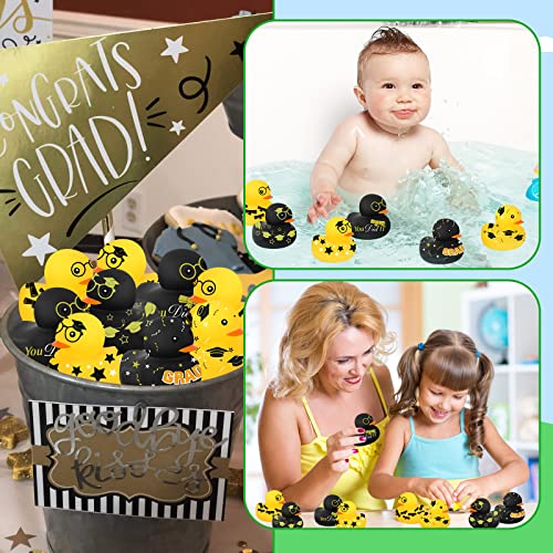 image for Sratte Graduation Rubber Ducks 2 Inch Graduation Rubber Ducky Party Fa