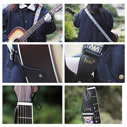 KOCAN GS-02 Sangles de guitare réglables pour broderie pour accessoires guitares électriques acoustiques, jaune,sangle de guitare acoustique - Les Beatles, Paul McCartney, John Lennon, RIngo Starr, George Harrison KOCAN GS-02 Sangles de guitare réglables pour broderie pour accessoires guitares électriques acoustiques, jaune,sangle de guitare acoustique – Image 7