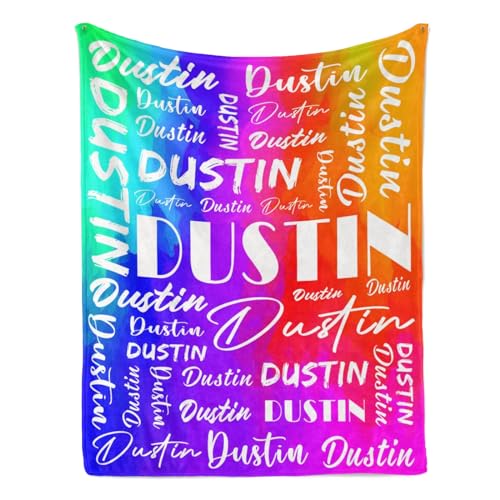 Name Blanket Personalized Name Blanket Customized Blanket with Name Text for Adult Kid Birthday Christmas Mothers Fathers Valentines Day Gift