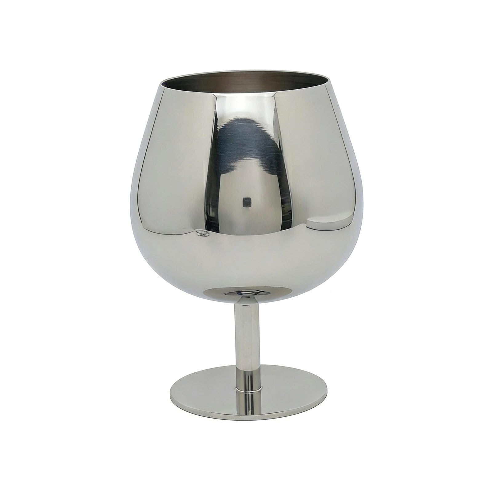 MALSSE Creative 304 Stainless Steel Tall Dessert Cup Round Footed Bowl Perfect for Ice Cream and Cocktails Rustless Goblet Dessert Cup