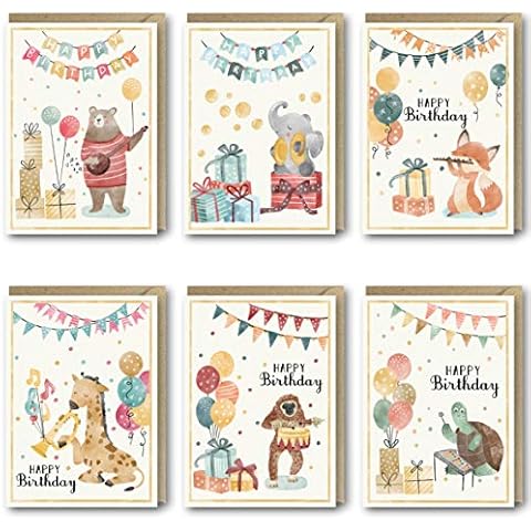 Absolutely Yours Musical Animal Birthday Cards Cover