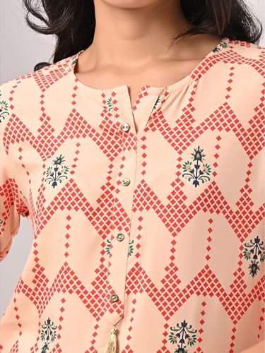 Image of rangita Women's Rayon Regular Fit Straight Kurti | Kurta (Pack of 2)
