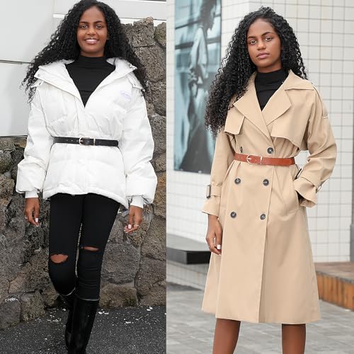 Earnda Women's Faux Leather Chic Belt for Ladies Jeans3