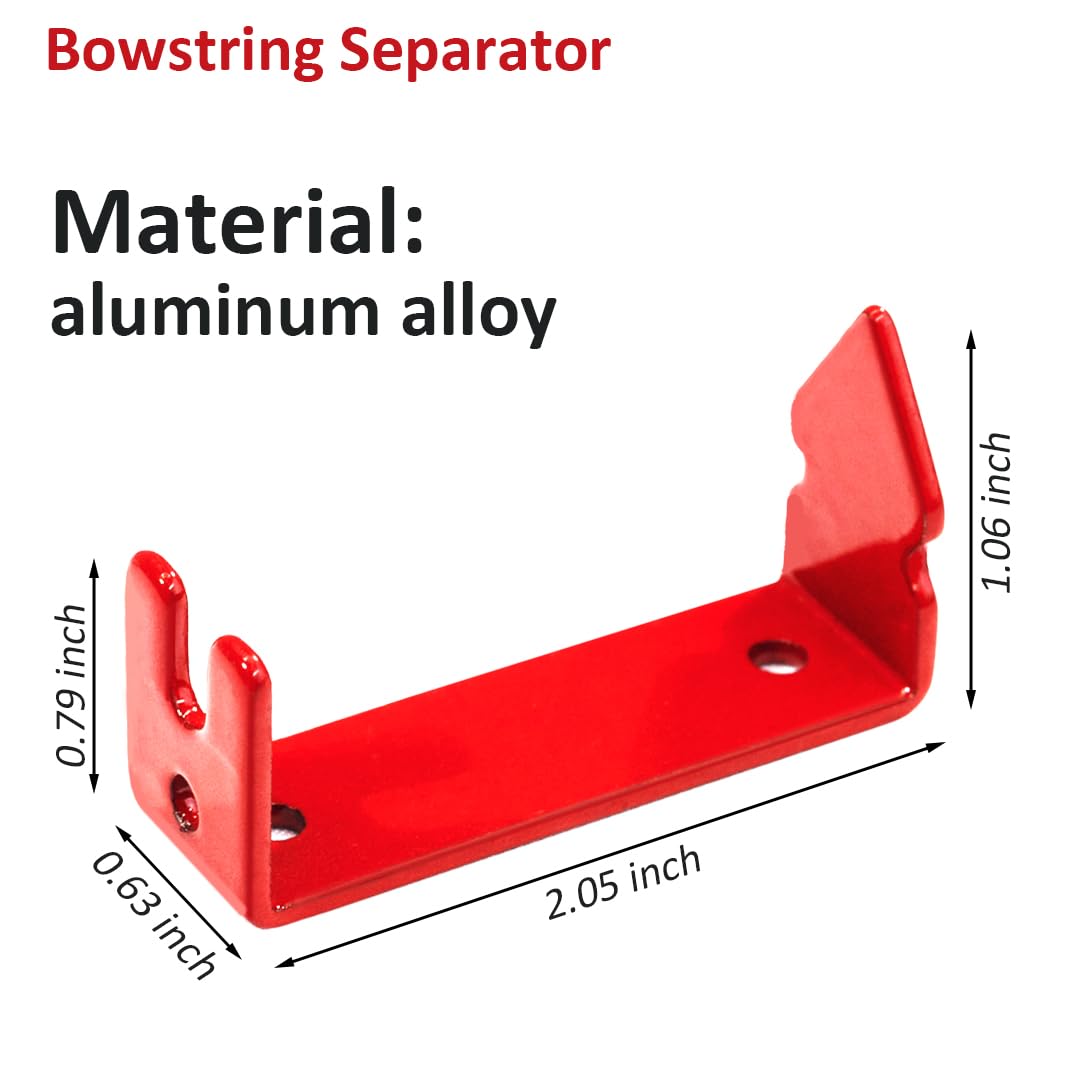 Luoyer Archery Bowstring Separator and Bowstring Serving Thread Set Peep Sight Installer String Splitter Tool Archery Maintenance Accessories for Compound Bow Recurve Bow