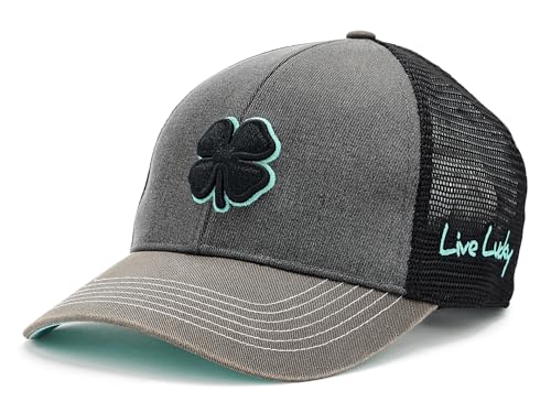 Black Clover Unisex Two Tone Vintage 37 Adjustable Hat Black/Charcoal/Brown One Size