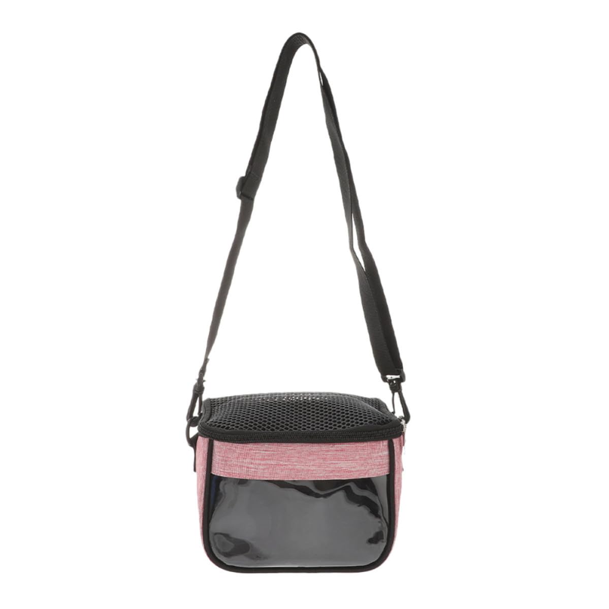 Transportín portátil rosa de tela Oxford para paseos con ratas