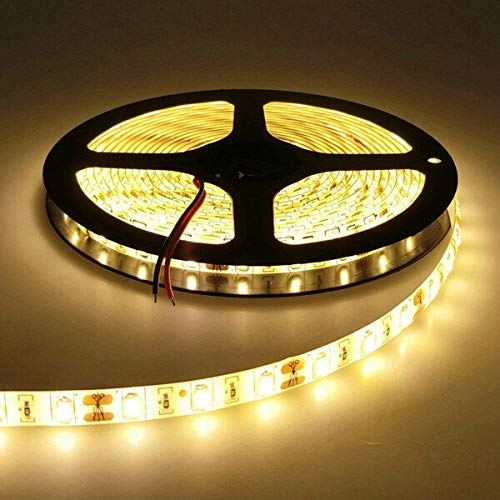 MASUNN 5M Waterdicht Wit/Warm Wit SMD 5630 300 LED Flexibele Strip Tape Licht DC12V-Warm Wit