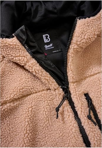 Brandit Women Teddyfleece Jacket Hooded, Farbe: camel, Größe: S