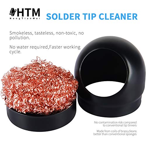 Solder Accessories Kit,Solder Iron Tip Cleaner Brass + Rosin No-Clean Soldering Flux Paste 10g+ Tin Lead 63/37 Rosin Core Low Temp Solder Wire 50g For Electronics And Pcb Repairs
