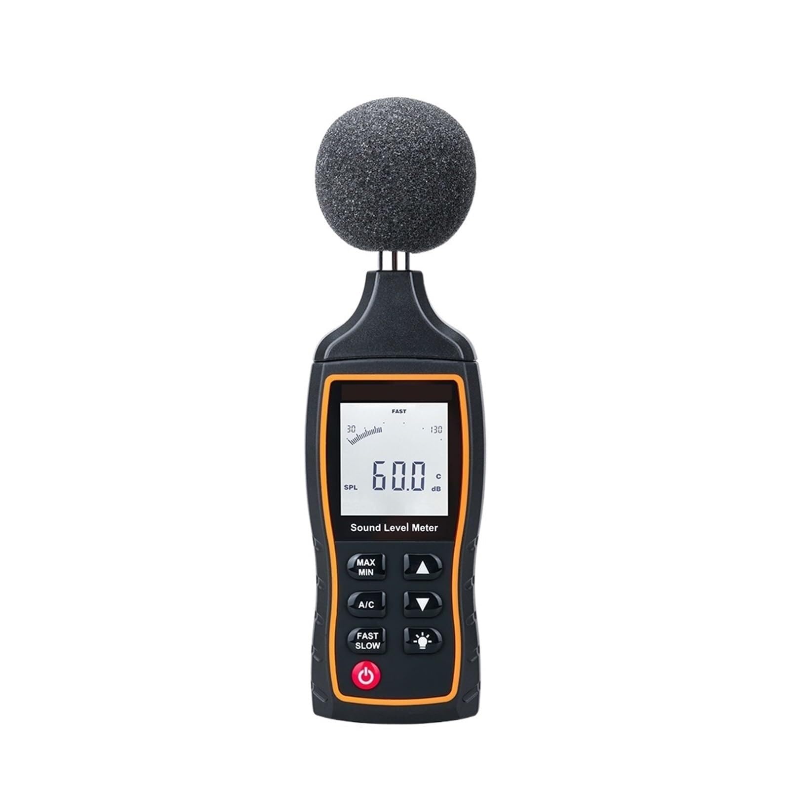 KRXSOBNV decibel meter, Digital Sound Level Meter with LCD Backlight, Noise Volume Tester, Audio Detector, Max Hold Function