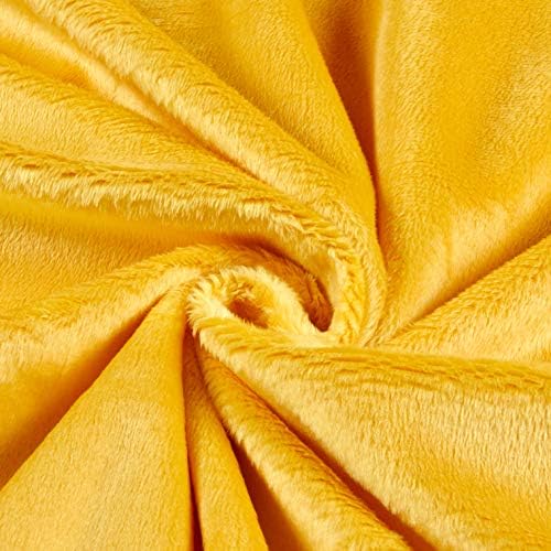 Shannon Minky Solid Cuddle 3 Extra Wide Sunshine, Fabric by the Yard