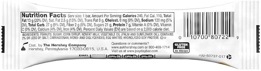 PayDay Peanut Caramel bar, 1.85 Ounce (Pack Of 72),, 72Count ()