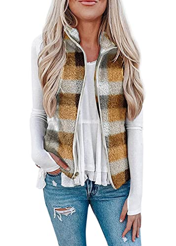 Onsoyours Teddy Fleece Weste Damen Herbst Winter Warm Ärmellos Westen...