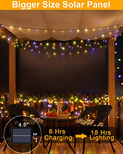 Ollny Solar String Lights Outdoor Waterproof Warm White & Multicolor 98Ft 300 Led, 11 Modes Solar Fairy Lights With Remote, Twinkle Christmas Tree Lights For Garden Patio Party Wedding Holiday #TOP5