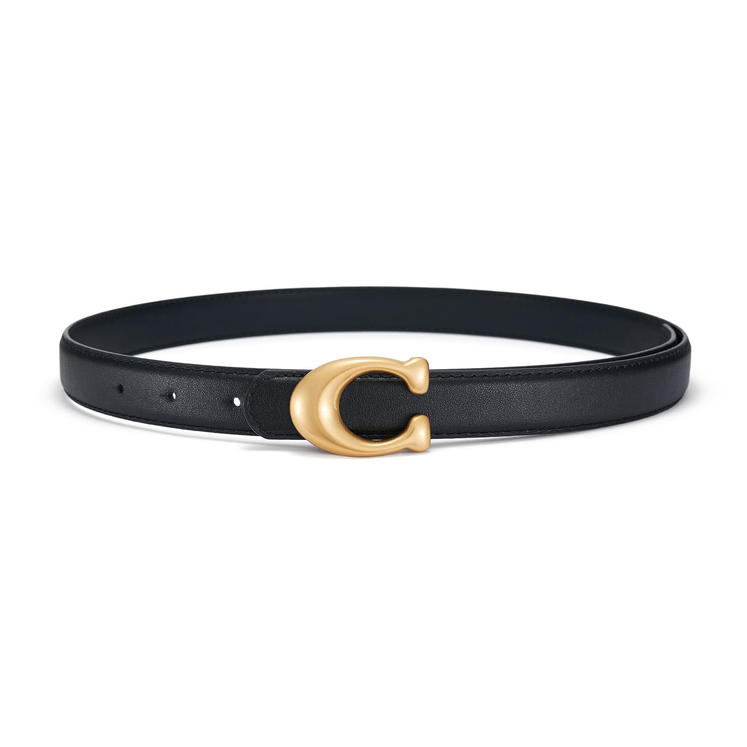 SYMOL Ledergürtel Damen Gürtel Taillengürtel Damengürtel Leder Jeansgürtel Echtleder 24mm Breit Schwarz und Weiß