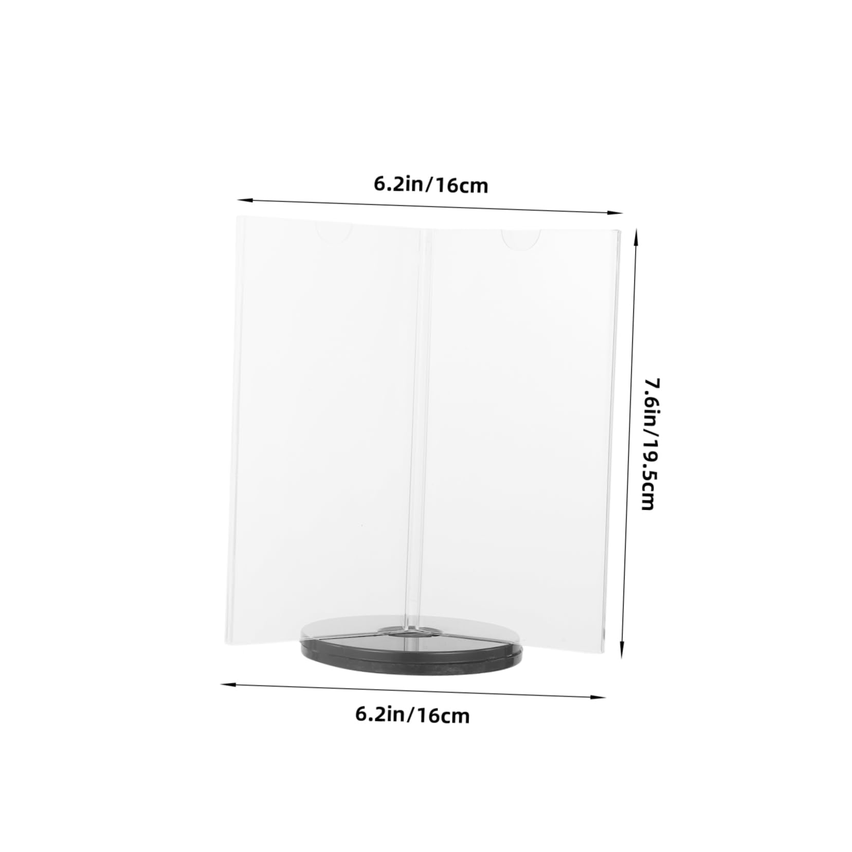 ERINGOGO Acrylic 6-Sided Menu Holder Rotating Desk Menu Sign for Cafes Restaurants Events