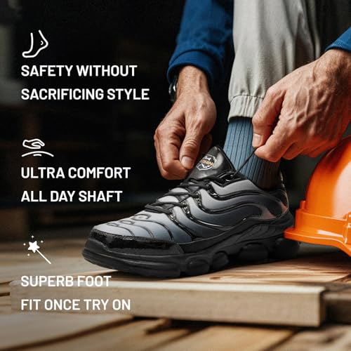 Image of Steel Toe Shoes for Men Women Lightweight Safety Work Sneakers