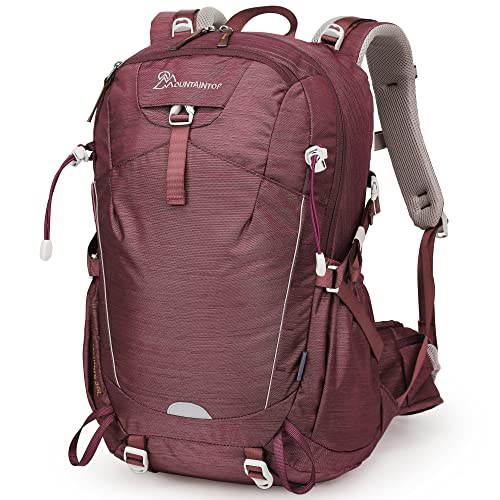 MOUNTAINTOP Wanderrucksack 35L Damen Trekkingrucksack Outdoor Sport Rucksack für Wandern Klettern Camping Reisen Cover
