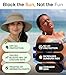GearTOP Safari Hat for Men Sun Hats for Women UV Protection UPF 50+ Fishing, Gardening, Hiking Hat (22-23 1/2