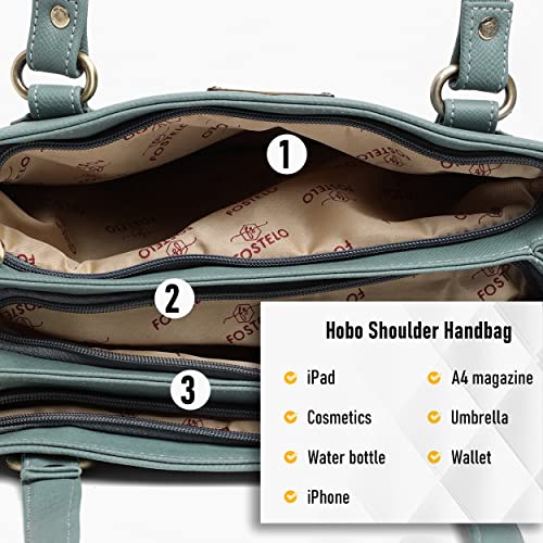 Image of Fostelo Women's Nightingale Satchel Tote Handbag for Women | Ladies Purse | Stylish Shoulder Bag | Gift For Women