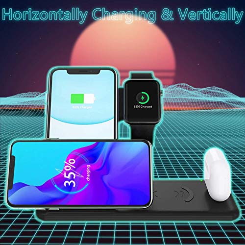Woffoly Tappetino Caricatore Wireless 4 in 1 per