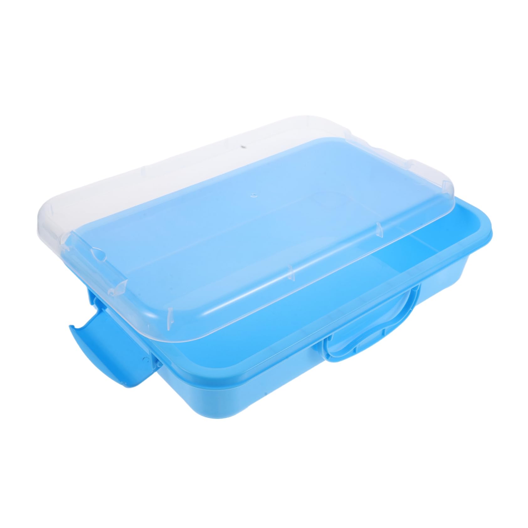 BESPORTBLE Plastic Tray with Removable Lid Sandbox for Indoor Outdoor Activities and Preschool Sensory Fun
