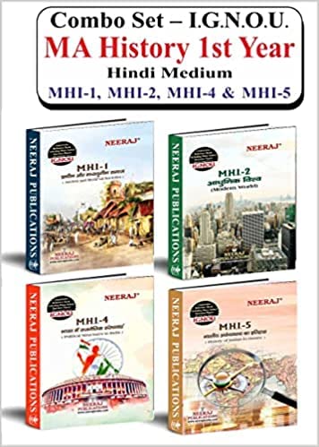 Buy IGNOU STUDENT BEST BOOK MA HISTORY 1st Year Combo MHI-1,2,4,5 HINDI ...