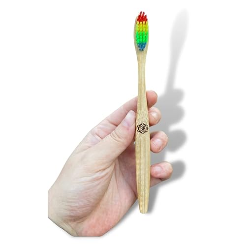 Cepillo de dientes de bambú de afirmación positiva  Afirmación positiva escrita en reversa para que puedas leerlo mientras te cepillas los dientes.