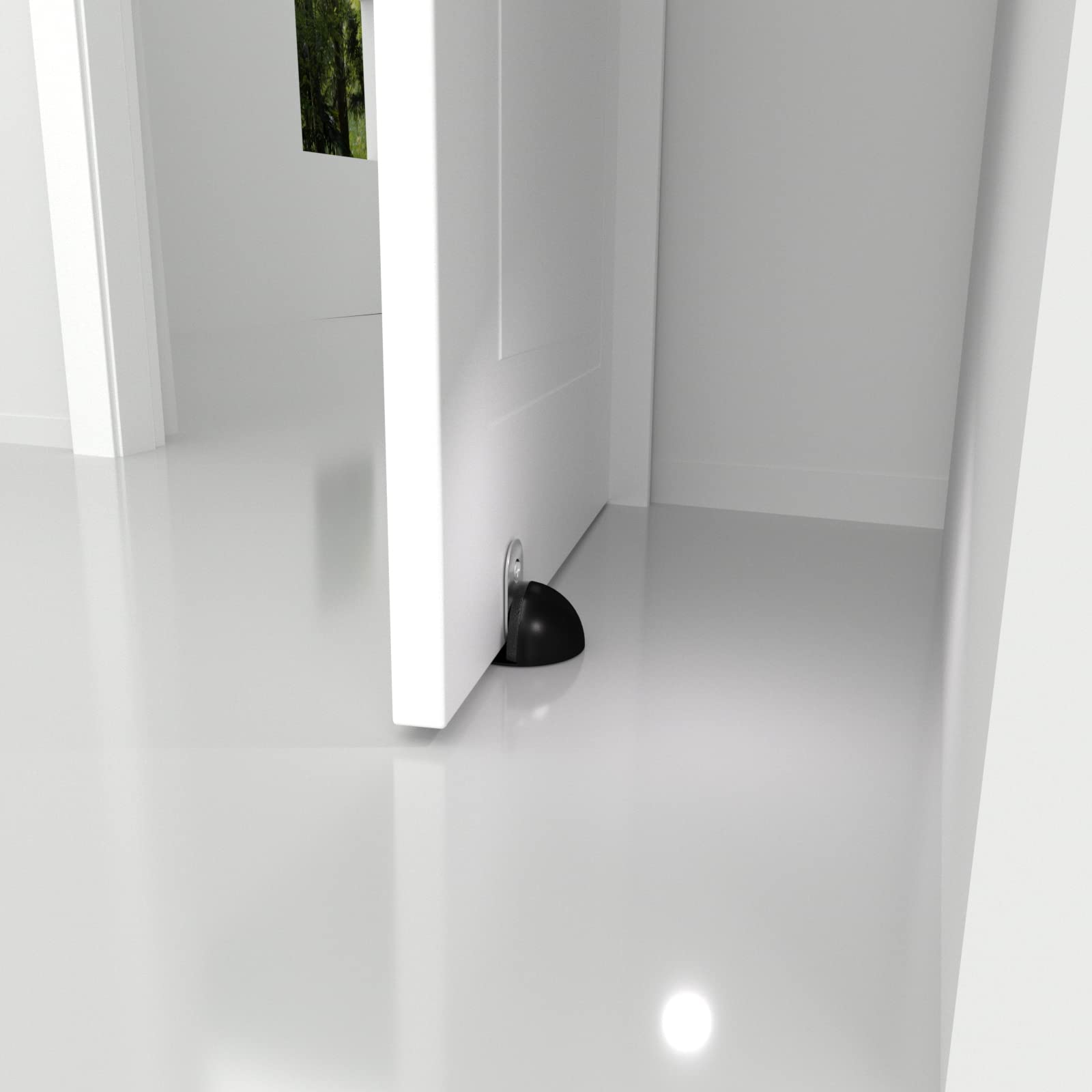 Lot De 2 Butées De Porte Magnétiques Sans Perçage – Silencieuses Et Anti-Collision – Fixation Solide Sur Poignée – Idéales Pour Maison, Salle De Bain