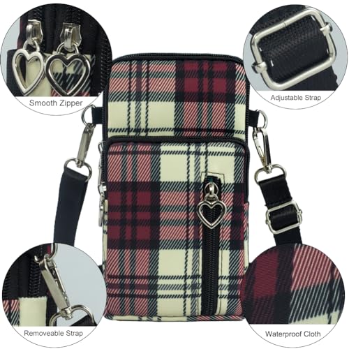 Image of JANKS Small Crossbody Bag for Women - Mini Phone Purses with Crossbody Strap and Wallet - Nylon Arm Bag