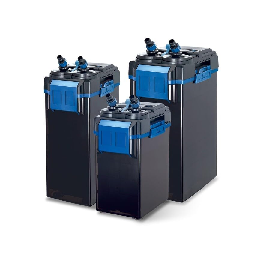 HAPPET ClarEx 1200 Filtr Kubełkowy do Akwarium 300–500 l, Filtr Zewnętrzny Akwariowy 1200 l/h, Cichy Filtr do Akwarium, Filtracja Mechaniczna i Biologiczna, Regulacja Przepływu, CO2 Ready