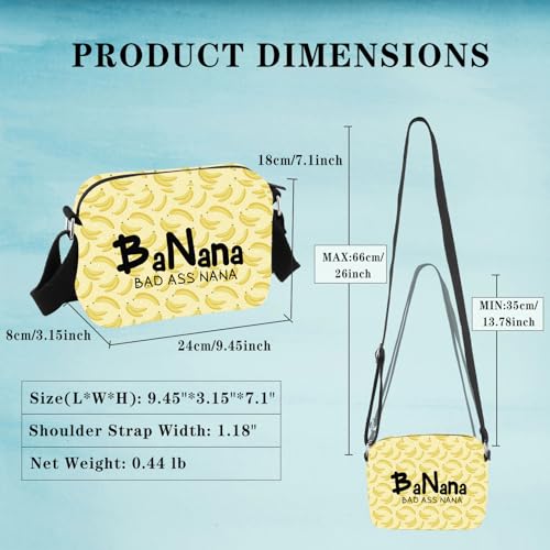 Banana Nana Gift Nana Appreciation Gift BaNana Bad Ass Nana Crossbody Bag Mother’s Day Gift for Grandma2