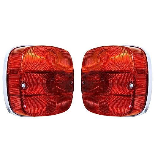Tail Lights Lamp for Iveco Magirus Santana Land Rover Series III and Tafe tractor light (Red, Yellow)