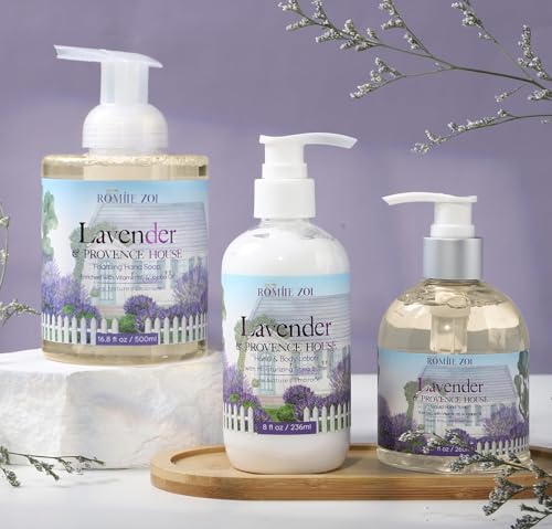 Image of ROMIIE ZOI Foaming Hand Soap, Lavender & Provence, 500ml / 16.8fl.oz | With Gift Box, Gentle cleansing, nourishes skin without drying