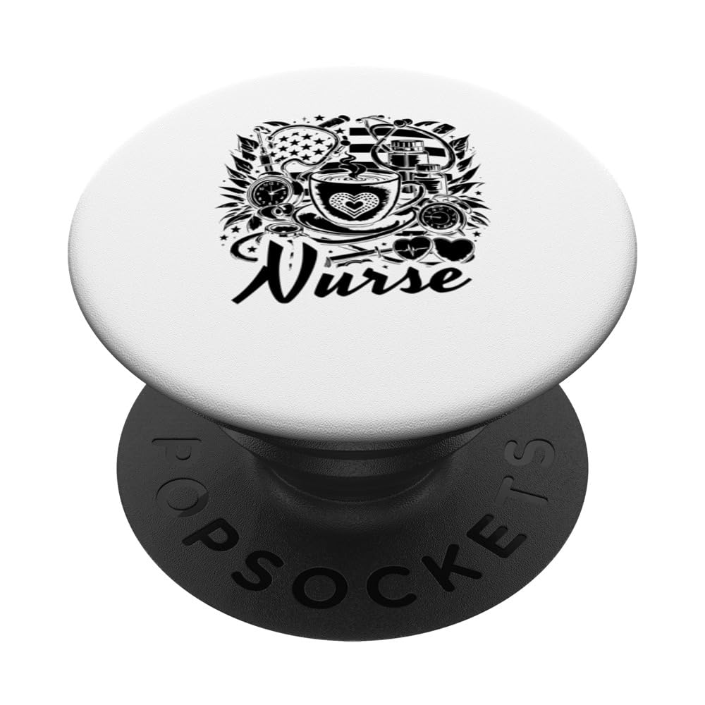 Nurse Flag PopSocket - Swappable Grip For Phones & Tablets
