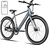 HITWAY 700C E-Bike, 36V 10,4Ah Akku, 25 km/h, 40-80 km Reichweite, Scheibenbremsen vorne & hinten, IP54 Wasserschutz, Multifunktionales LCD-Display,Für Damen und Herren geeignet