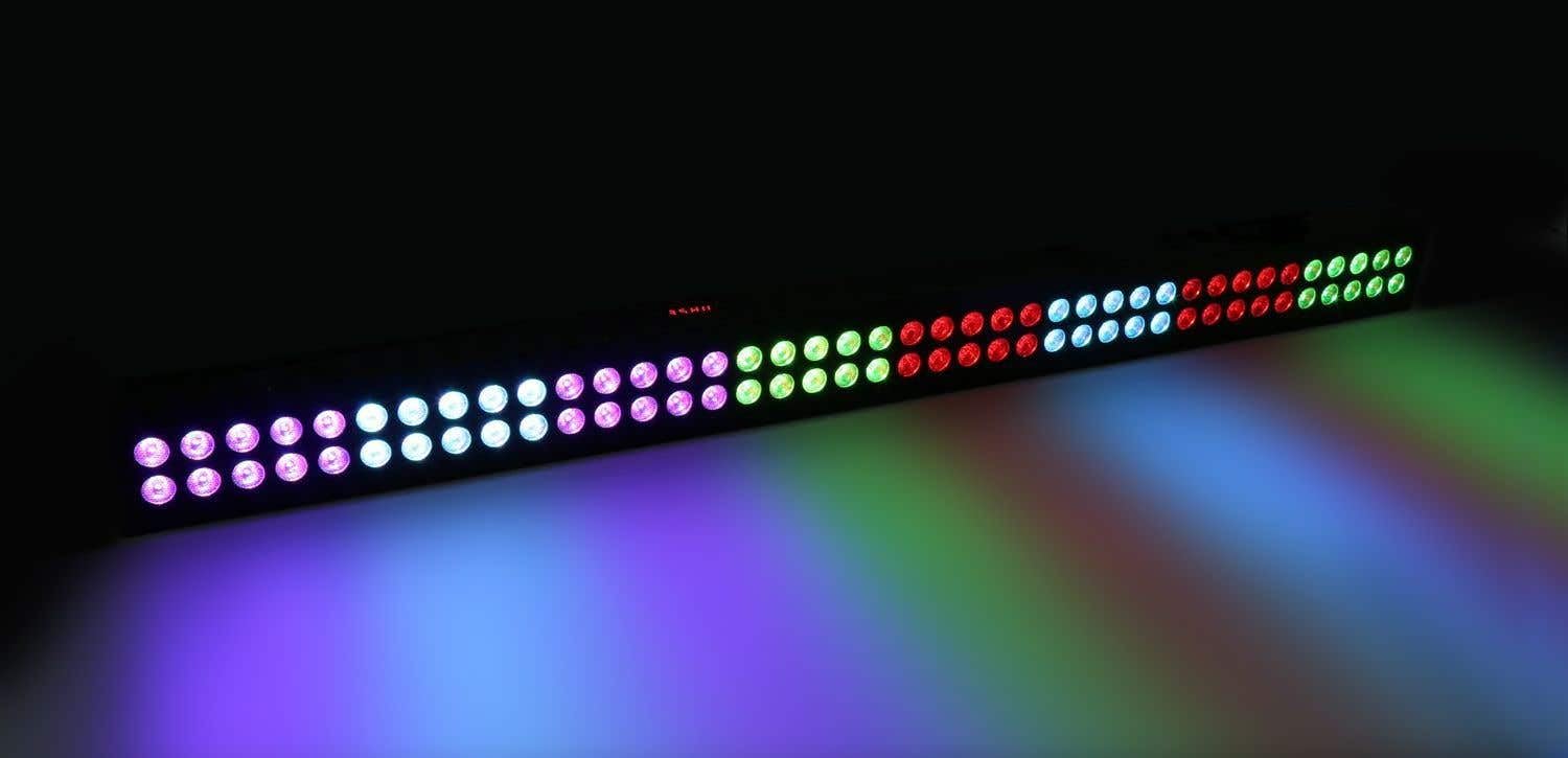 BeamZ LCB803 Wallwasher, Bühnenbeleuchtung, Lichteffekt RGB LED Bar mit 80 3 Watt LEDs in 8 Sektionen