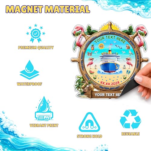 Imán de Puerta para Crucero Personalizado miniatura 4