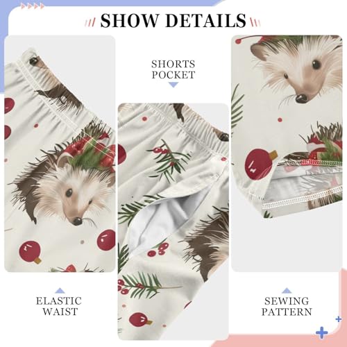 ZZXXB Hedgehog Berry Boys Long Pants Soft Trousers Elastic Waist Kids Lounge Bottoms with Pockets S-XL4