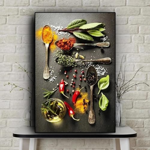 Tableau grains et épices 30x50 cm pour sublimer votre cuisine