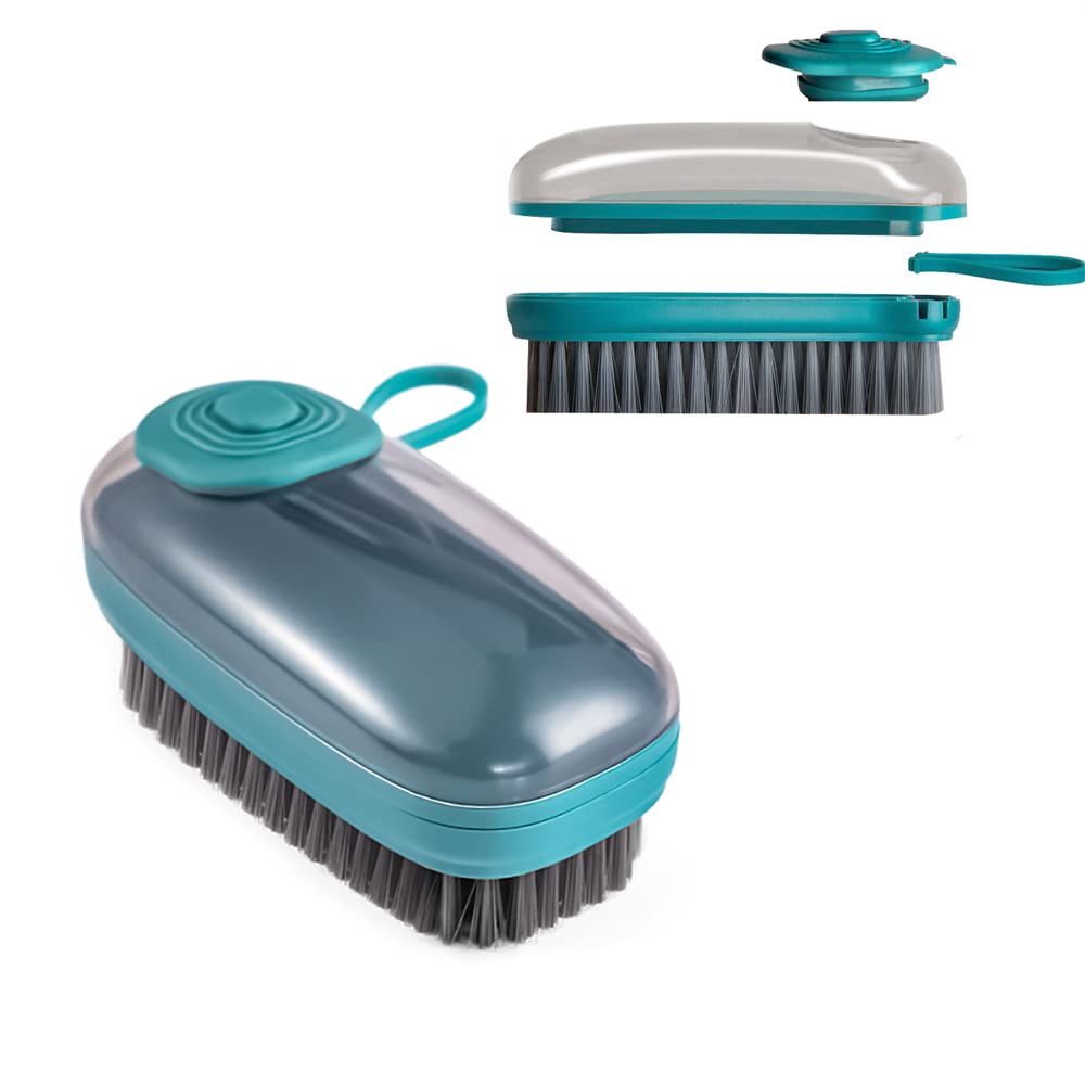 Scrub Cleaning Dish, Dishwashing Kitchen Brushes with Soap Dispenser, for Good Scrubber Cleaner for Bathroom Kitchen Tub Shower Sink Carpet