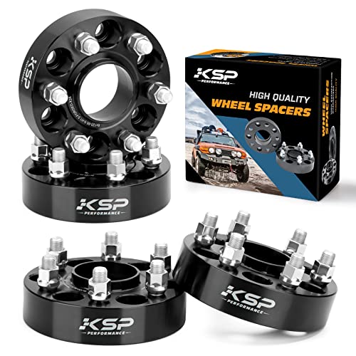 KSP 6X120mm Wheel Spacers Fit for Canyon Colorado 2015-2021,1.5"(38mm) Hub Centric 6x120 Bolt pattern 66.9mm Hub Bore with M14x1.5 Thread Pitch Work on Enclave 2SRX XT5 XT6 Traverse Acadia Canyon 9-4X