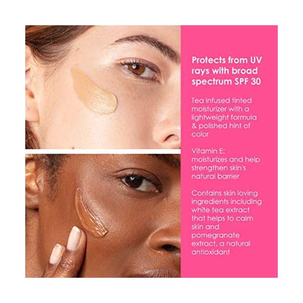 Winky-Lux-White-Tea-Tinted-Veil-Moisturizer-SPF-30-Rated-Face-Moisturizing-Creme-with-Medium-Tint-Level-Vitamins-Minerals-and-White-Tea-for-Anti-Aging-1fl-Oz-Light Winky Lux White Tea Tinted Moisturizer, SPF 30 Tinted Moisturizer for Oily Skin, Tinted Moisturizer for Face with SPF with Vitamin E and Antioxidants, Light