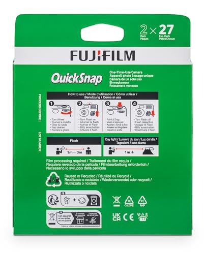 Image of Fujifilm QuickSnap Flash 400 One-Time-Use Camera - 2 Pack