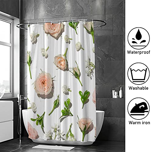 Rideau de douche imperméable et lavable pour éviter l'eau au sol - 5
