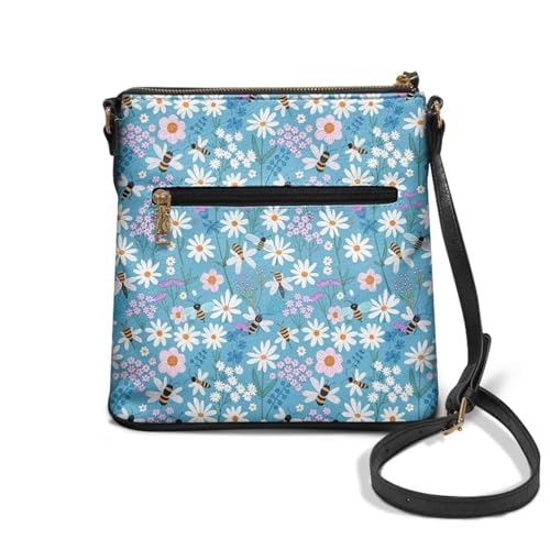 Image of Leather Purses for Women, Leather Hobo Bags for Women Travel Sling Purse Triple Zippered Pockets Shoulder Bag