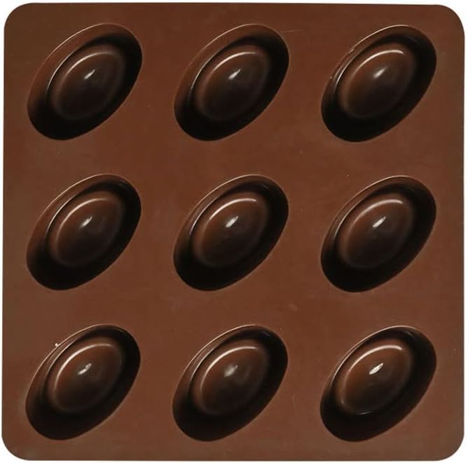 9 Cavities Silicone Moulds Mini Gold Ingot Shapes Cake Chocolate Soap Ice Moulds