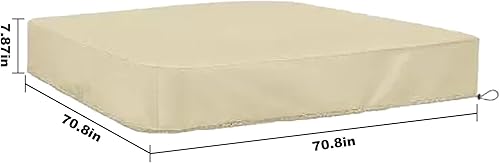 Miniatura 2 de Hoypeyfiy Cubierta para arenero para arenero, cubierta de arena para niños para protección de arena y juguetes, funda protectora cuadrada con cordón