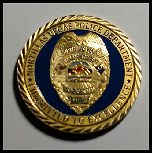 North Las Vegas Police Department Colorized Challenge Art Coin