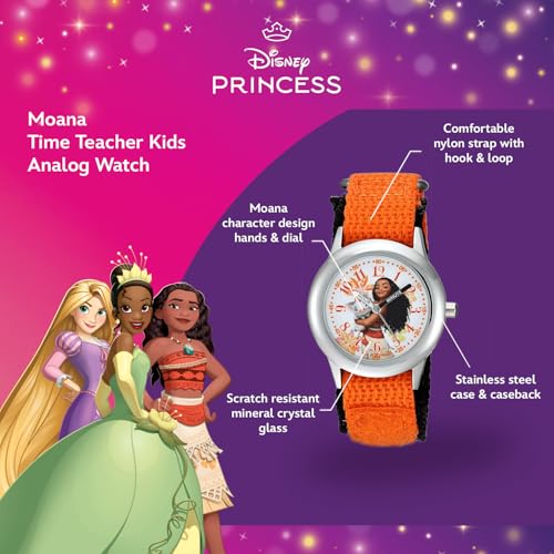 Disney Moana Kids' Stainless Steel Time Teacher Analog Quartz Watch2